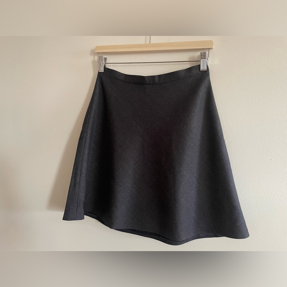 Theory Charcoal A-Line Skirt, Size 2